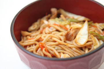 Japanese cuisine, frid noodles Yakisoba