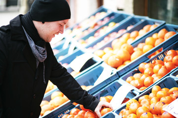 Obst und Gemüse Einkauf