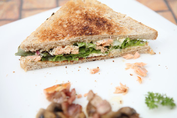 sandwiches with salmon