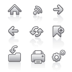 Web navigation icon set