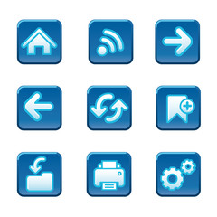 Web navigation buttons set