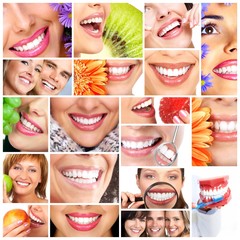 Beautiful woman smile.