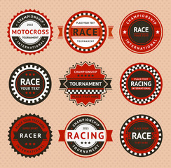 Racing insignia - vintage style