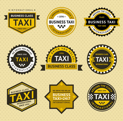 Taxi insignia - vintage style