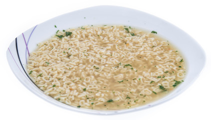 Alphabet Soup isolated on white