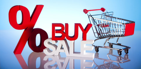 Sale sign, Discount Concept