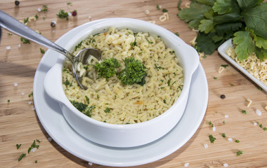 Alphabet Soup in a bowl