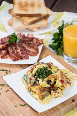 Scrambled Eggs with Bacon