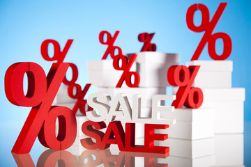 Sale background with percent