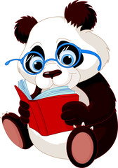 Éducation de panda mignon
