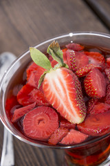 Portion of Strawberry Jello