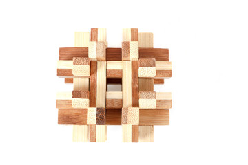 solved wooden puzzle