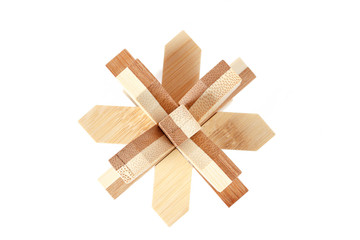 solved wooden puzzle