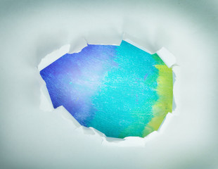 Hole in the paper