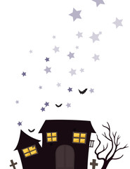 A house at the cemetery