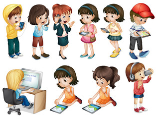 Different activities of young women