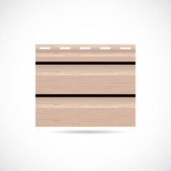 Siding texture sample small icon beige color