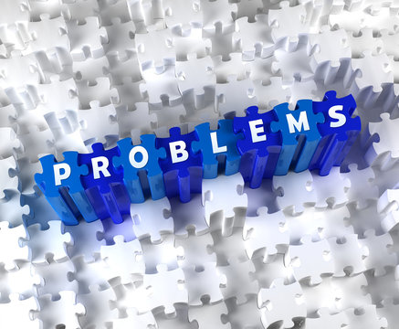 Creative 3D pieces of puzzle and word Problems