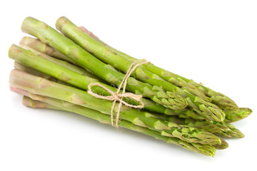asparagus on white background