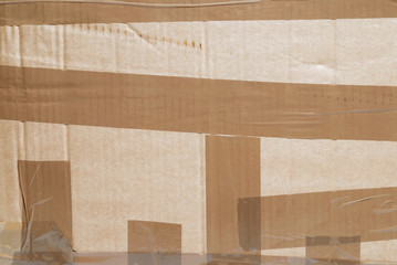 Cardboard parcel detail