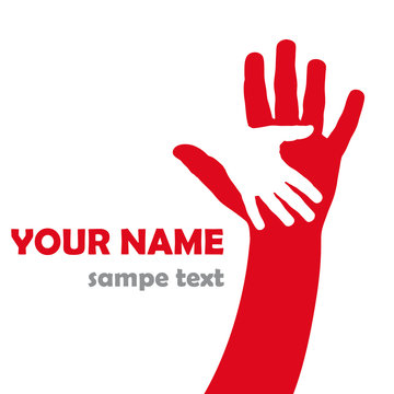 Vector Logo children hand
