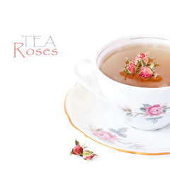 Obraz na płótnie Canvas Roses tea.