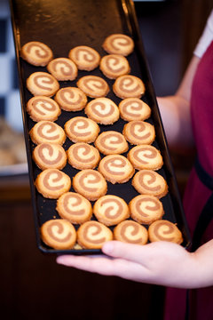 kekse auf dem backblech