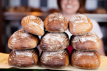 brote in der bäckerei