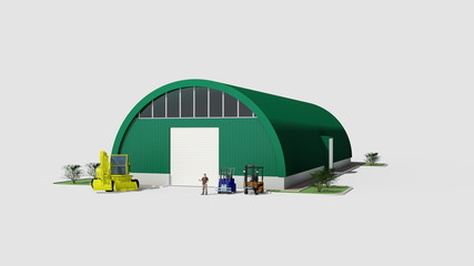 Big green hangar