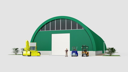 Big green hangar