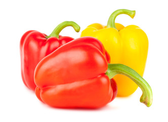 Red and yellow peppers