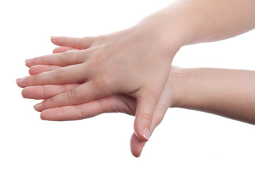 Clapped hands