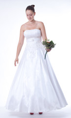 Fototapeta premium Bride in white