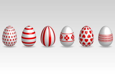 Red Easter Eggs