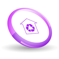Protection of nature. Vector icon.