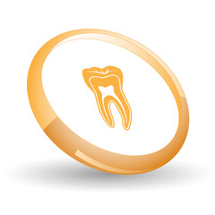 Tooth. Vector icon.