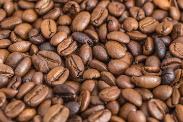 Kaffeebohnen ungeordnet