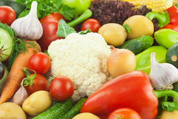 Fresh Healthy Vegetables /  Food Background