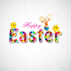 Bunny wishing Happy Easter