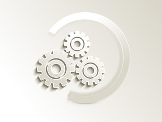 abstract settings button