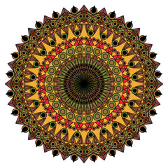 Colorful ornamental element for design