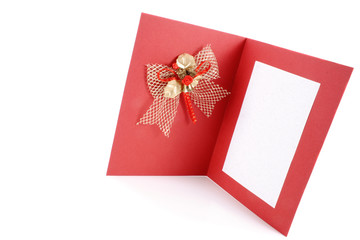 Lace christmas greeting card