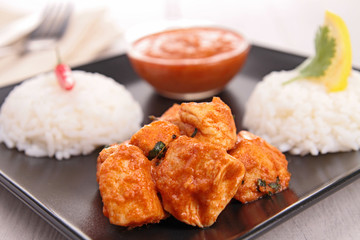 curry chicken and rice