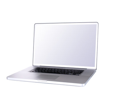 Laptop mit Blanko Monitor