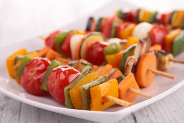 vegetarian skewer kebab
