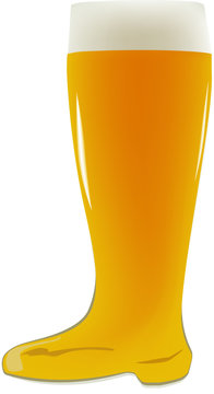 stivale di birra chiara