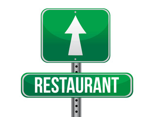 restaurant road sign