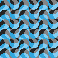 Seamless wallpaper of grey and blue  bands