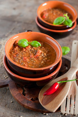 Lentil soup