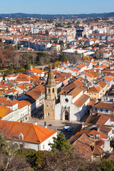 Fototapeta na wymiar Przegląd Starego Miasta w Tomar, Portugalia.